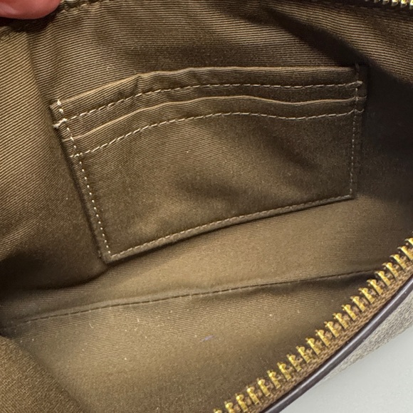 COACH®,Large Corner Zip Wristlet In Signature Canvas - Picture 3 of 5